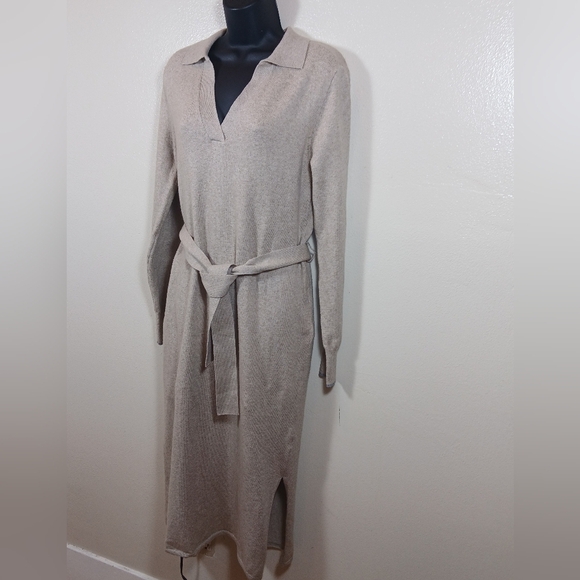 Faherty Jackson Sweater dress Oatmeal Heather small - Picture 3 of 15